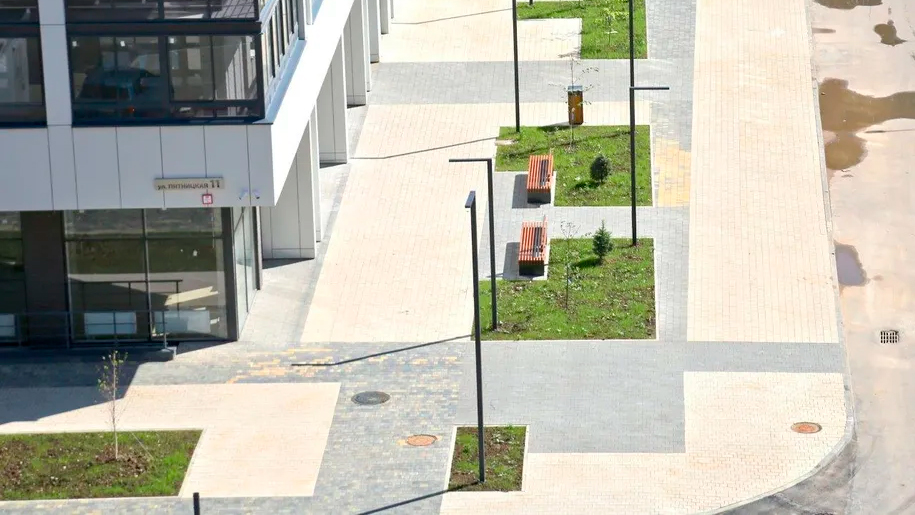 Тротуарная плитка в ЖК «Символ»
