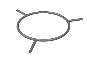 Запорные устройства Опорное кольцо для КР-1 с креплением (солнышко)